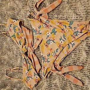 For Love and Lemons pink bikini XS S